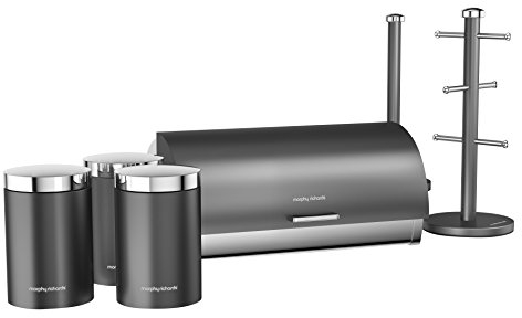 Morphy Richards 974113 Accents Storage Set, Stainless Steel, Titanium, 6 Piece Set