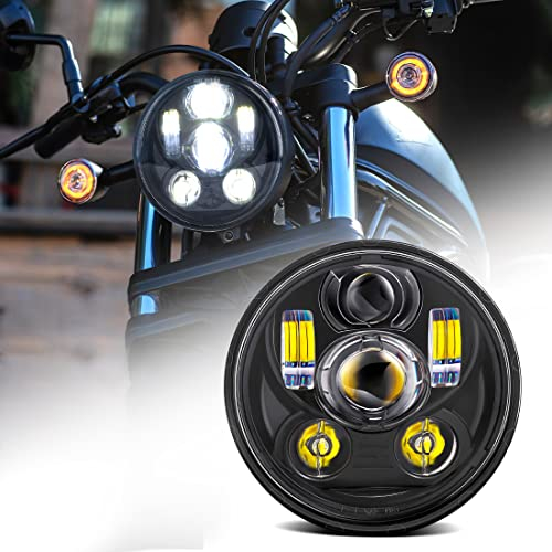 SKUNTUGUANG 5-3/4 5.75 pouces 45W phare à LED pour phare Harley Davidson