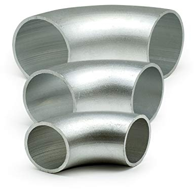 12x Aluminium Rohrbogen 90° Norm 3 Ø 100x3mm AW 6060 - Alu Schweißbogen - Rundrohrbogen Hosenrohr AlMgSi - Aluminium Rohrbögen in verschiedener Stückzahl