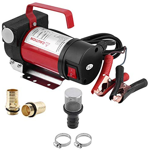 GOTOTOP 12V 160W Pompa Gasolio Pompa Aspirazione Pompa di trasferimento, Pompa Estrattore, 40 L/min, Portatile, Carburante,Liquido, Rifornimento di liquidi, per Auto/Moto/Veicolo