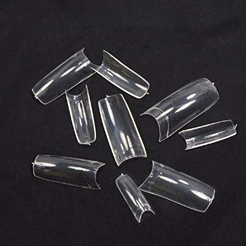 500 Clear Half Well Nail Tips - Boxed