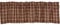 VHC Brands Beckham Plaid Cotton Rustic Kitchen Curtains Rod Pocket Hanging Loops 16x60 Valance, Rust Red
