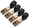 STARVAST 4 Pcs Sangle à Cliquet, Sangle a Cliquet 6M x 25MM pour Moto, Voiture, Vélo, Remorque, Capacité de 800 kg - Noir