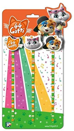 Partycolare Set di 3 matite con gomma 44 gatti