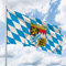 Bayern Flagge – 150 x 100 cm für Fahnenmast, Bayern Fahne mit Wappen & Raute, Hissflagge aus reißfestem Fahnen-Polyester-Stoff, wetterfest und UV-beständig