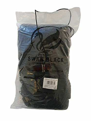 Tre Sfere il Cordoncino Swan Black Thai Nero per confezionare Borse Artigianali e Pochette Fai da Te all' Uncinetto o con Ferri da Maglia per Realizzare i Tuoi lavori Hand Made