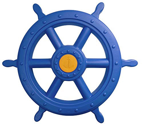 Kinder Steuerrad FÜR Schiff/SPIELTURM AUS Kunststoff Ø 55 cm BLAU