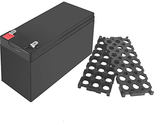 XBERSTAR 18650 Batteriehalter, 12 V, 3S, 7P, Li-Ion, DIY-Gehäusehalter für 18650 Powerwall Akkupack, Spot-Klemme, Schwarz