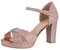 Elara Femmes Hauts Talons Strass Chunkyrayan 8173-GL-Champagne-40