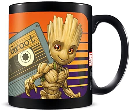 Marvel Guardians of the Galaxy Tasse (Groot Kassette Design) 315ml Keramik-Kaffeebecher, Kaffeetasse - Offizielles Merchandise
