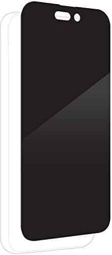 ZAGG InvisibleShield Glass Elite Privacy Screen Protector for iPhone 14 Pro, Shockproof, Scratch Resistant, Organic, Anti-Microbial, (Clear)