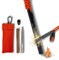 Pierre à feu XXL, Allume gaz survie, Kit camping ideal pour la chasse, Sifflet d’urgence, Etui de rangement, Bâtonnet resineux, Résistant aux intempéries, Outil multifonction, briquet, barbecue,bois