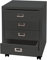 Rollcontainer HWC-L49, Schubladenschrank Stahlschrank Aktenschrank, Metall 55x40x41cm 4 Schubladen - dunkelgrau