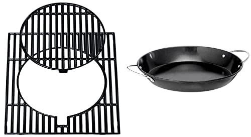 Campingaz 2000031497 Grille modulaire culinaire mate Noir 39 x 2 x 43 cm & Culinary Modular 2000015104 Paella Gris/Noir 35,5 x 8,5 x 36,15 cm