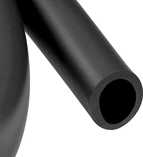 YOKIVE 2 pcs Mousse Tuyau, Caoutchouc Isolation Tube Couvercles | Poignée Prise Protection, Bien pour Gym Equipement Cuivre Tuyau (Noir, 30mm ID 40mm OD 1m)