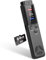 ASINNO 64GB Digital Voice Recorder, Voice Activated, MP3 Player, USB-C, Noise Cancellation, Password Protection