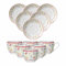 Ritzenhoff & Breker Shanti Espressotassen mit Untertassen 6er Set, 80 ml, Espressoobertassen und Espressountertassen mit floralem Blumen-Dekor, Porzellan, Bunt