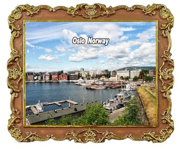 Oslo Norwegen Kühlschrankmagnet 3D Reise Souvenir Kühlschrank Dekoration Magnet Aufkleber Handwerk Kollektion