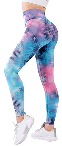 Fulidngzg Yogahose Damen Butt Scrunch Skims Dupe Leggings Yoga Pants Lang High Waist Shapewear Kompressionsleggins Sexy Schwarz Sport Leggings Sportleggins Trainings Compression Yogahose Sporthose