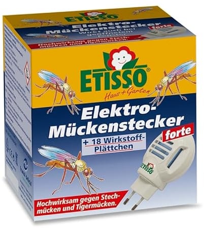Etisso Elektro Mückenstecker forte + 18 Wirkstoff Plättchen