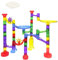 E-SMARTER Marble Run 80pcs, Marble Game with 48 Tracks and 32 Components, Construction Building Blocks Toys for 4+ Years Old Boys, Girls, Kids