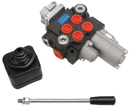 INPANOLS Hydraulic Control Valve with Joystick w/Float, 2 Spool 11GPM Hydraulic Directional Valve for Log Splitters, Tractors Loaders