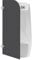 Susoso Urinal Trennwand, 40 * 90cm Wandmontage Schamwand aus Edelstahl WC Herren Runder Winkel Schwarz