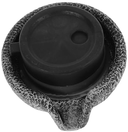 HONMEET 1 Satz Mikro Wassermühle bastelzeug The Craft Gartenzubehör Mikro-Landschaftsschmuck Tischwasserfall Modelle Mini Wassermühle Mikrosimulation Steinmühle Graphit Dark Grey