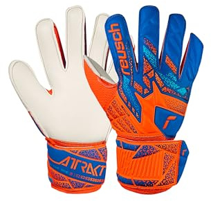 Reusch Torwarthandschuhe Kinder | robuster Grip & optimale Passform | für Training & Spiel, für Kunstrasen, Naturrasen & Hartplatz, für Nachwuchs-Torhüter, Größe 3-8, Attrakt Solid Junior