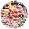 100 stück Rennwagen-Aufkleber, Rennwagen-Sticker und Dekorationen, Auto-Rennparty-Geschenke, Rennwagen-Geburtstagsparty-Dekorationen - Race Car Stickers