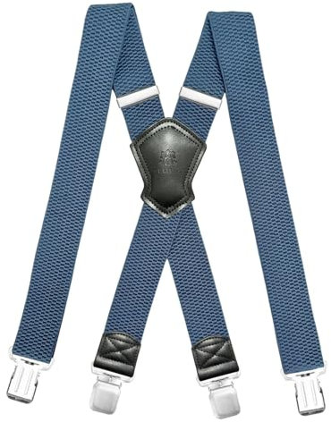 SULIHUA Hosenträger für Herren. Hosenträger 4 cm Breit. Sehr Stark mit 4 Metallclips. Verstellbar. Elastischer X-Stil Kann Sowohl von Männern Als Auch von Frauen an Arbeitskleidung.