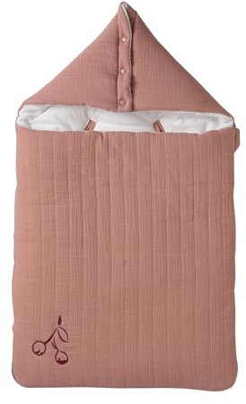 VERTBAUDET Babynest für den Sommer, aus Baumwollgaze, Rosa, TU