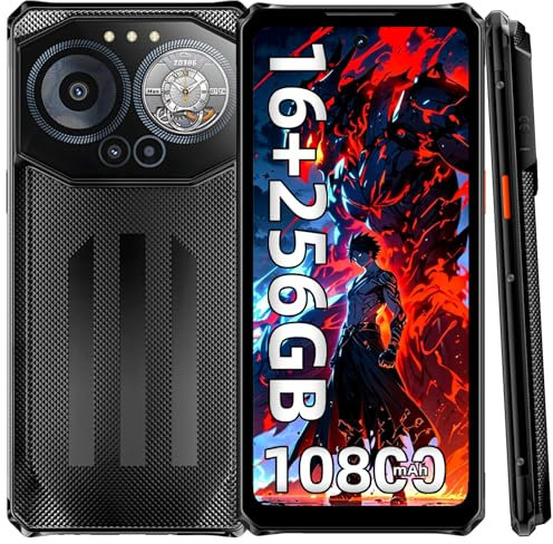IIIF150 B3C Rugged Smartphone, 10800mAh Battery, 16GB RAM+256GB ROM/1TB Rugged Phone, 6.6 Screen & 1.1 Sub Screen, 50MP Camera, Android 14, IP68 Waterproof, 4G Dual Sim-free&Unlocked Mobile Phones