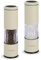 TLYSXPRO Salt and Pepper Grinder Set with Adjustable Coarseness | Manual Pepper Mill Grinder with Refillable Design | Ceramic Core | Kitchen Essential (2 Packs, Buttercream)