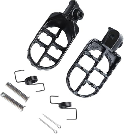 Moto Cale Pied Pour Pit Dirt Bike Pour SSR Pour SDG XR 50 XR70 Pour Pitr30 Pour PW50 PW80 Repose-pieds De Moto Repose-pieds Pédales Ensemble Repose Pied(Noir)