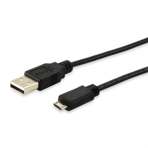 watiowave Cable USB 2.0 a MicroUSB, USB/A a USB/Micro/B, 1.0m, color negro, ideal para cargar y transferir datos en dispositivos compatibles.
