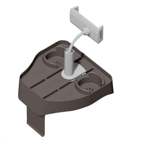 Hot Tub Table Shelf, Adjustable Hot Tub Side Table With Phone Holder, Non-Slip Drink Tray with 2 Cup Holders, Fits Inflatable Spa Pool Bathtub, Hot Tub Accessories