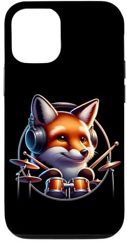 Renard Avec Batterie Et Casque Coque pour iPhone 12/12 Pro