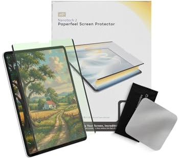 EIP Detachable Paper-feel Screen Protector for iPad Pro M5/M4 13 Inch, Anti-Blue Light for Eyes, Reusable Nano Strip, Easy Install & Detach, Anti-Glare, Draw and Sketch Like on Paper