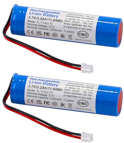 3,7V 3200mAh wiederaufladbarer Batterien Li-ion Akku PH2.0 XH2.54 Anschluss (2pcs（3200mAh PH2.0）)