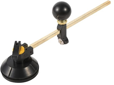 HUIOP Tagliavetro Circolare con Compasso Regolabile, Max 40 Cm.Diametro Rotondo, Bilancia di Facile Lettura, Robusto e Robusto per Hobbisti e Tagliavetro Professionisti, Realizzato in