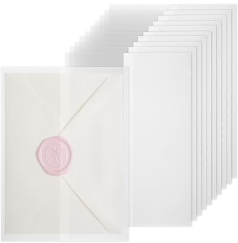 54 Stück Pergamentpapier für Einladungen,5x7 Zoll für Geburtstag