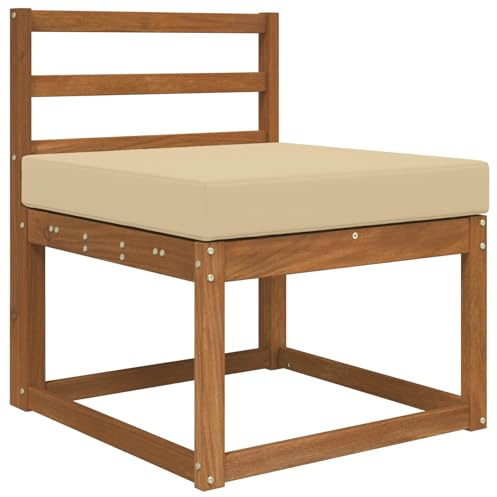 vidaXL Sofakissen für draußen Beige 60 x 60 x 8 cm Polyester