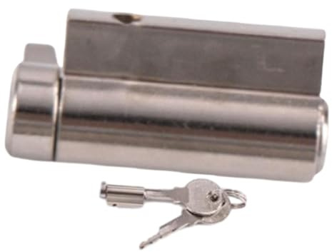 Generic Gefrierschrank Türschloss Zylinder Universell Kupfer Verriegelung Ersatzteile mit Zwei Schlüsseln Einfach Installierbar für Kühltruhen Spinde Werkstat, 22mm