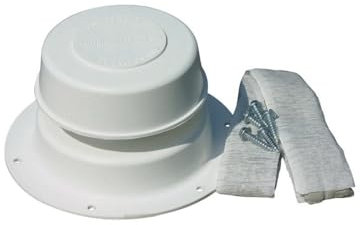 Camco 40033 Replace All Plumbing Vent Kit (Polar White)