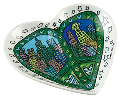 Goebel A Peace of My World Schale, Porzellan, bunt, 14 x 13.5 x 2.5 cm