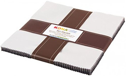 Robert Kaufman TEN-254-42 Kona-Baumwoll-Stoff, 42 Stück, 25,4 cm