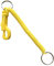 Merriway BH03474 Plastic Spiral Key Ring - Yellow