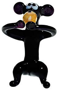 CRISTALICA AFFE Mund Mini Plus 4-5cm Glas Tiere Figuren Sammeln Vitrine Miniatur Zoo