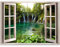 murando - 3D WANDILLUSION 140x100 cm - Wandbild Fototapete Poster XXL Fensterblick Vlies Leinwand Panorama Bilder Dekoration - Natur Landscape
